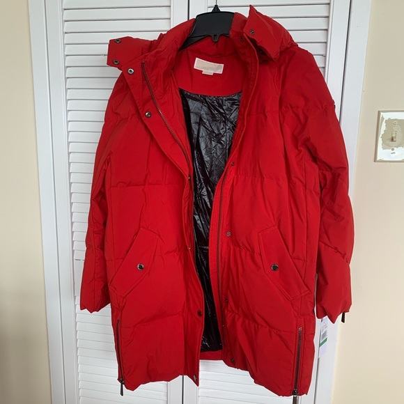 BNWT Red Michael Kors winter jacket - Picture 3 of 11